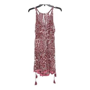 Poupette St Barth Nola Romper Red Tassel Size  Large